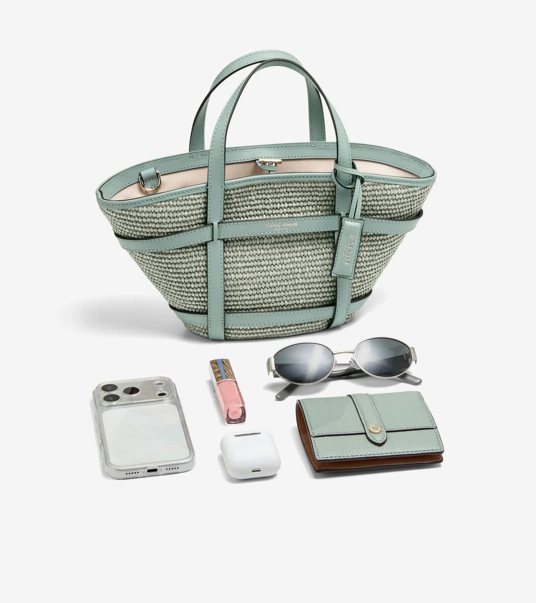 Women's Key West Tote Crossbody Bag in Green | Cole Haan | Cole Haan (US)