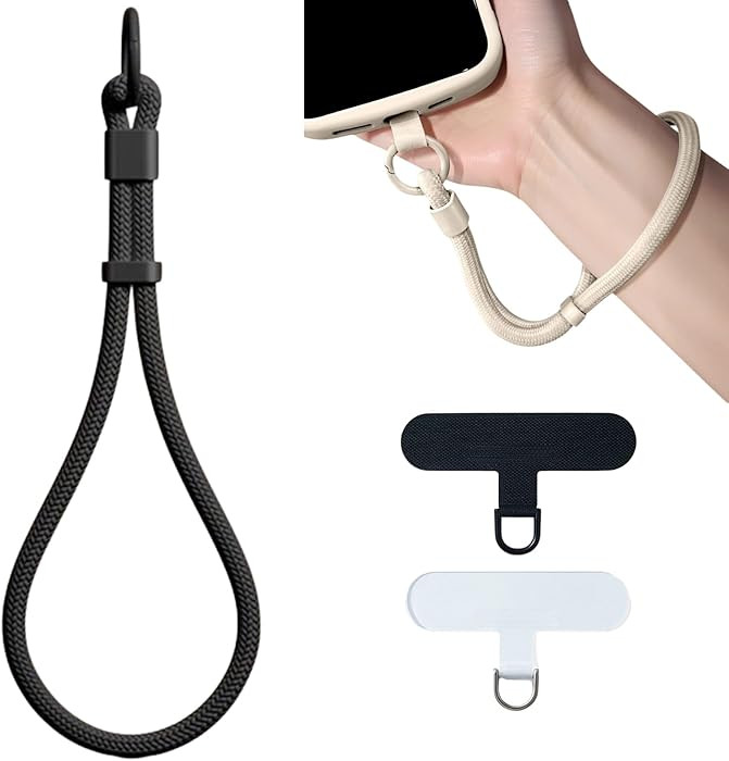 KIMAGIC Dopamine Minimalist Wrist Strap Phone Lanyard, Anti-Drop, Includes 2 Types of Phone Tabs ... | Amazon (US)
