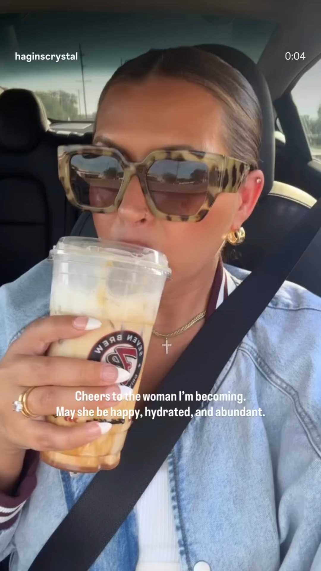 This is the cutest denim jacket. 
Love the burgundy trim! 
Plus it’s on sale right now. 
I’m wearing a L. 

#LTKSeasonal #LTKMidsize #LTKGiftGuide