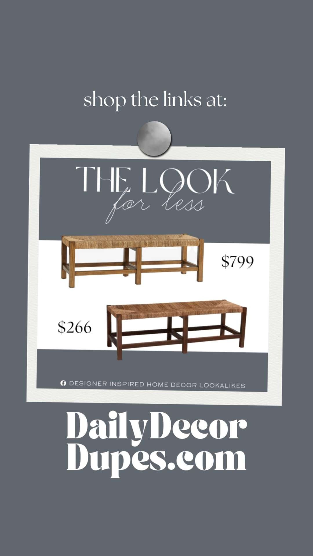 Inspired by Pottery Barn Woven Backless Bench. Woven Rattan Bench. Coastal Woven Bench. Boho Woven Bench. Farmhouse Backless Bench. Rustic Wicker Bench. Textured Woven Bench. Beachy Woven Accent Bench.   

Home more affordable option find copy cat similar look for less budget friendly affordable cheap cheaper beautiful pretty. Clearance sale coupon code discount code promo code luxury lookalike look a like Inspo inspiration inspired by idea ideas Love like these? I share multiple every day in my FB group.
#potterybarninspired #bench #backlessbench #rusticaccentbench #wovendecor #coastalliving #rattanbench #bohofurniture 

 #LTKSeasonal #LTKHome