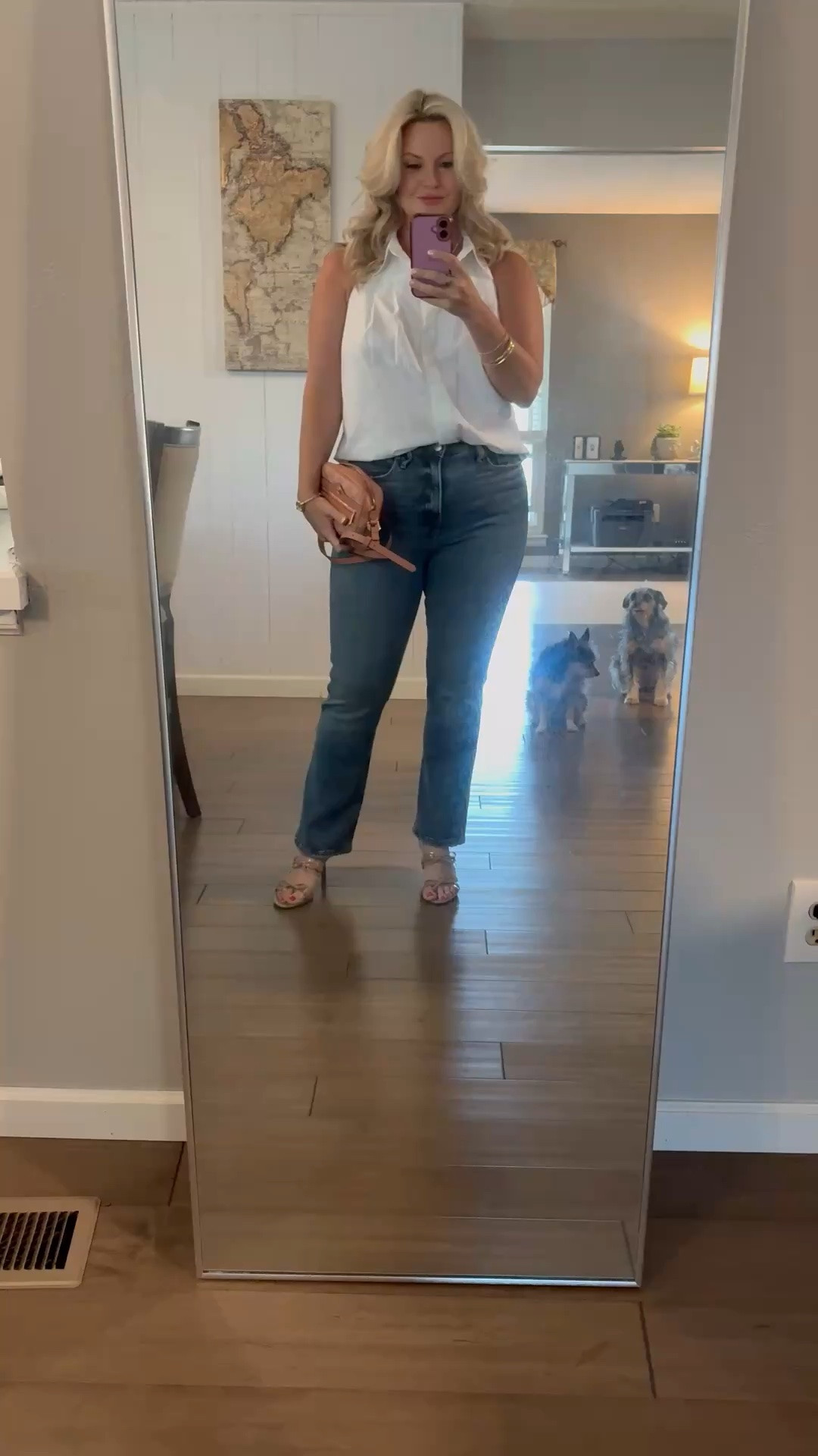 This @Target  top is so classic in the front but party in the back! This will be a staple in my wardrobe and it's under $35! 

Target Finds. Summer outfit 2026. Good American. New jeans. Classic outfit. Carolyn Bessett Kennedy inspired

#LTKdayinmylife #LTKootd #LTKgrwm

Comment SHOP below to receive a DM with the link to this post on my LTK ⬇ https://liketk.it/6cp1e ltkootd trgtdealday2022 ltkdayinmylife ltkgrwm