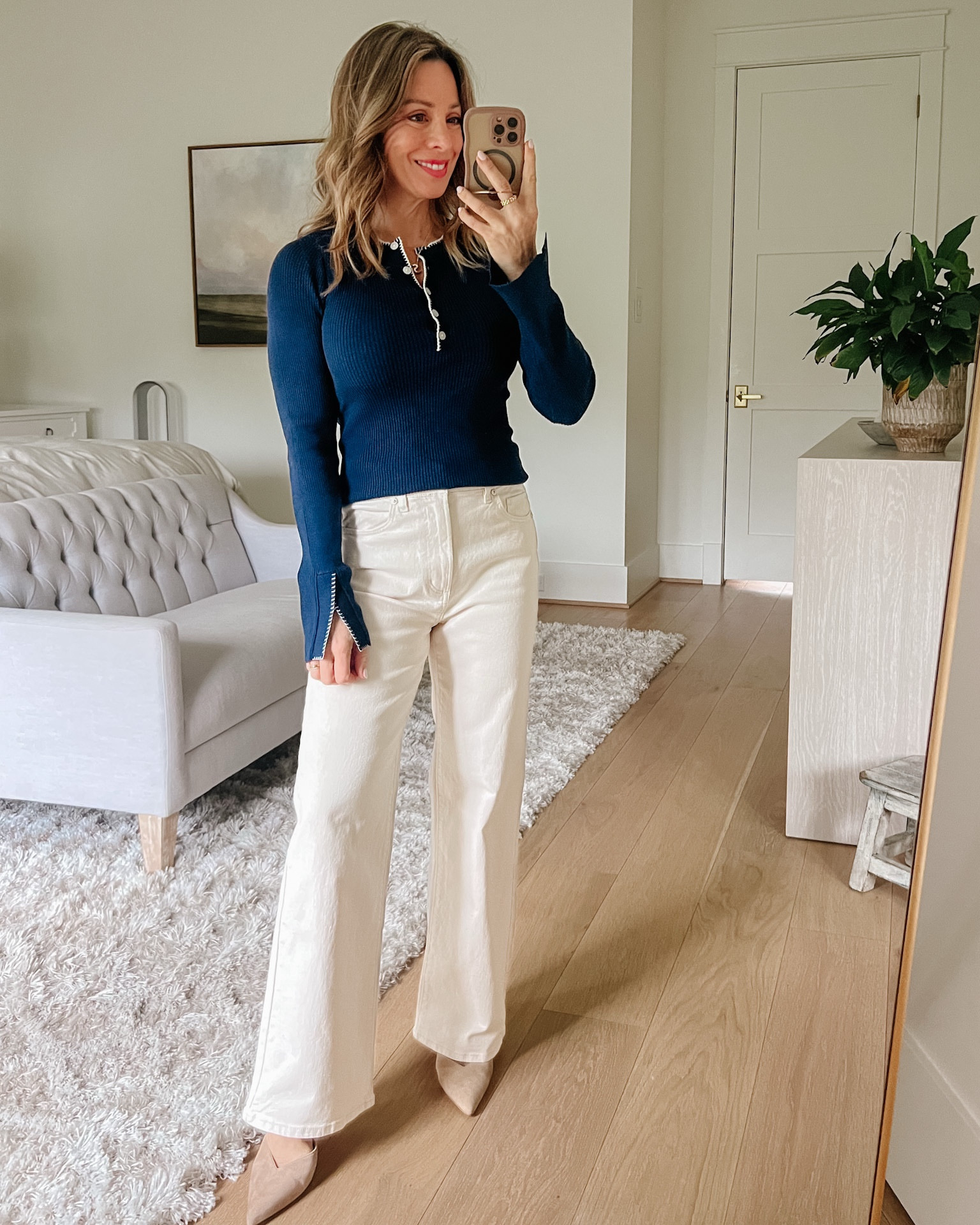 Loft Winter Style | I love navy and whites together

Top Fit: I’m wearing an XXS 

Jeans Fit: I’m wearing a 0P

#LTKgrwm #LTKOver40 #LTKPetite