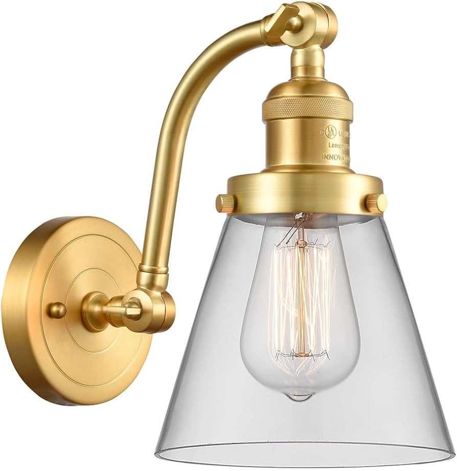 515-1W-SG-G62 Bare Bulb 1 Light Cord Set, Satin Gold | Amazon (US)