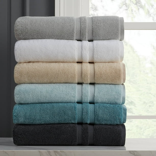 Hotel Style Turkish Cotton Bath Towel Collection, Bath Towel, Granite - 1 Piece | Walmart (US)