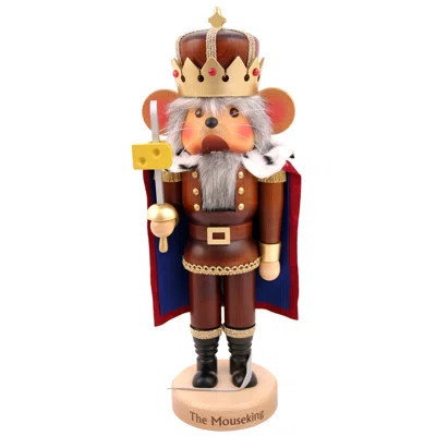 Natural Wood Finish Mouse King with Cheese Nutcracker | Wayfair North America