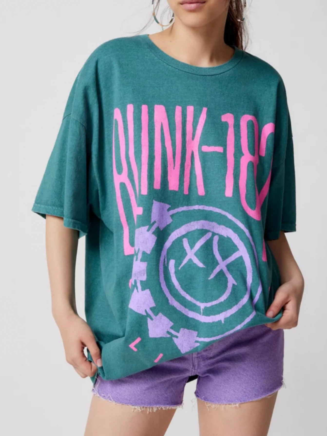 Hunter ordered this oversized graphic tee to throw on over her swimsuits this summer!