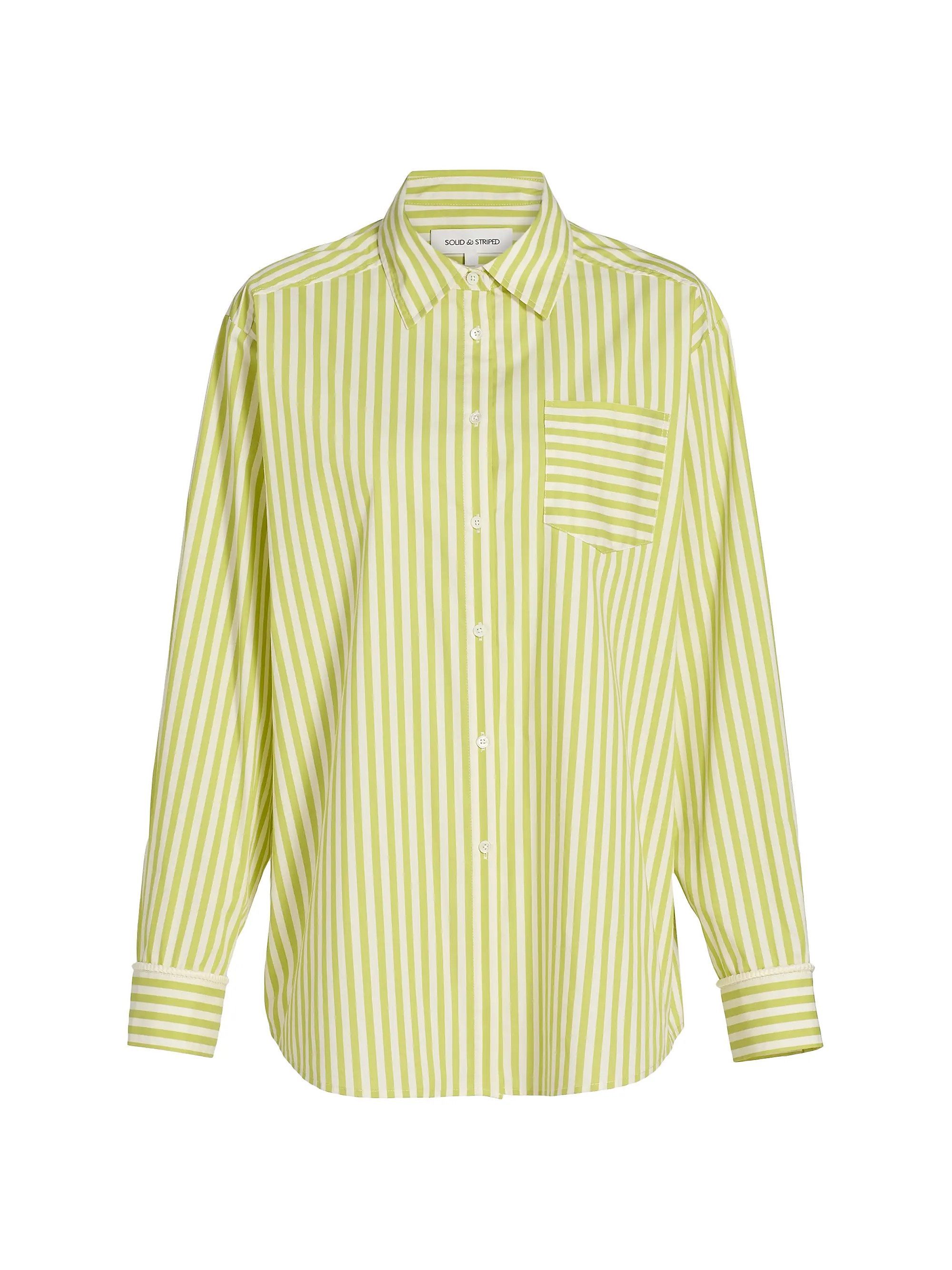 The Avril Striped Cover-Up Shirt | Saks Fifth Avenue
