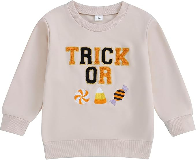 Twopumpkin Toddler Halloween Shrit Baby Girl Outfit Crewneck Sweatshirt Long Sleeve Shirts Holida... | Amazon (US)