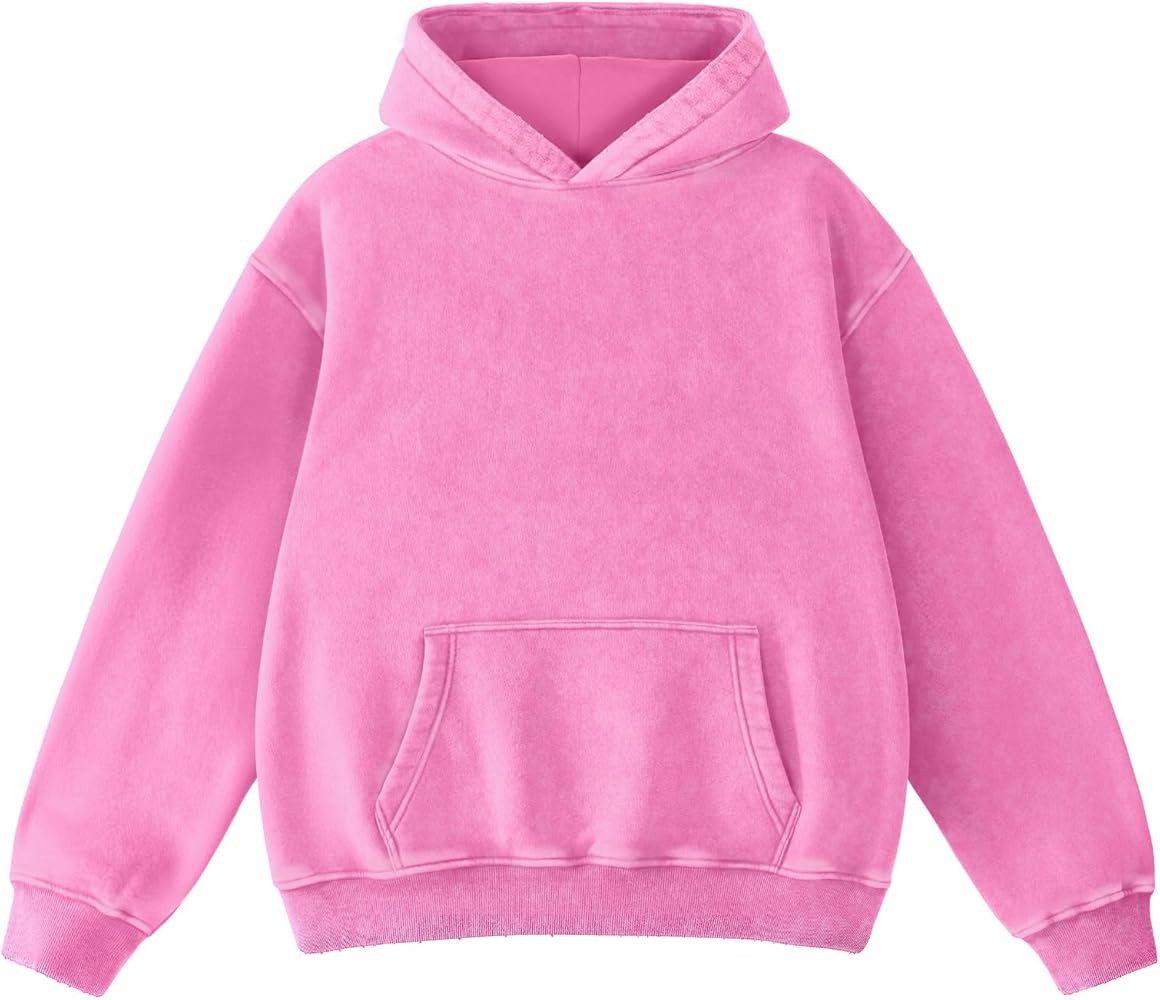 FAIABLE Mens Hoodies Oversized Unisex Acid Wash Hoodie Heavyweight Fleece Vintage Cotton Sweatshi... | Amazon (US)