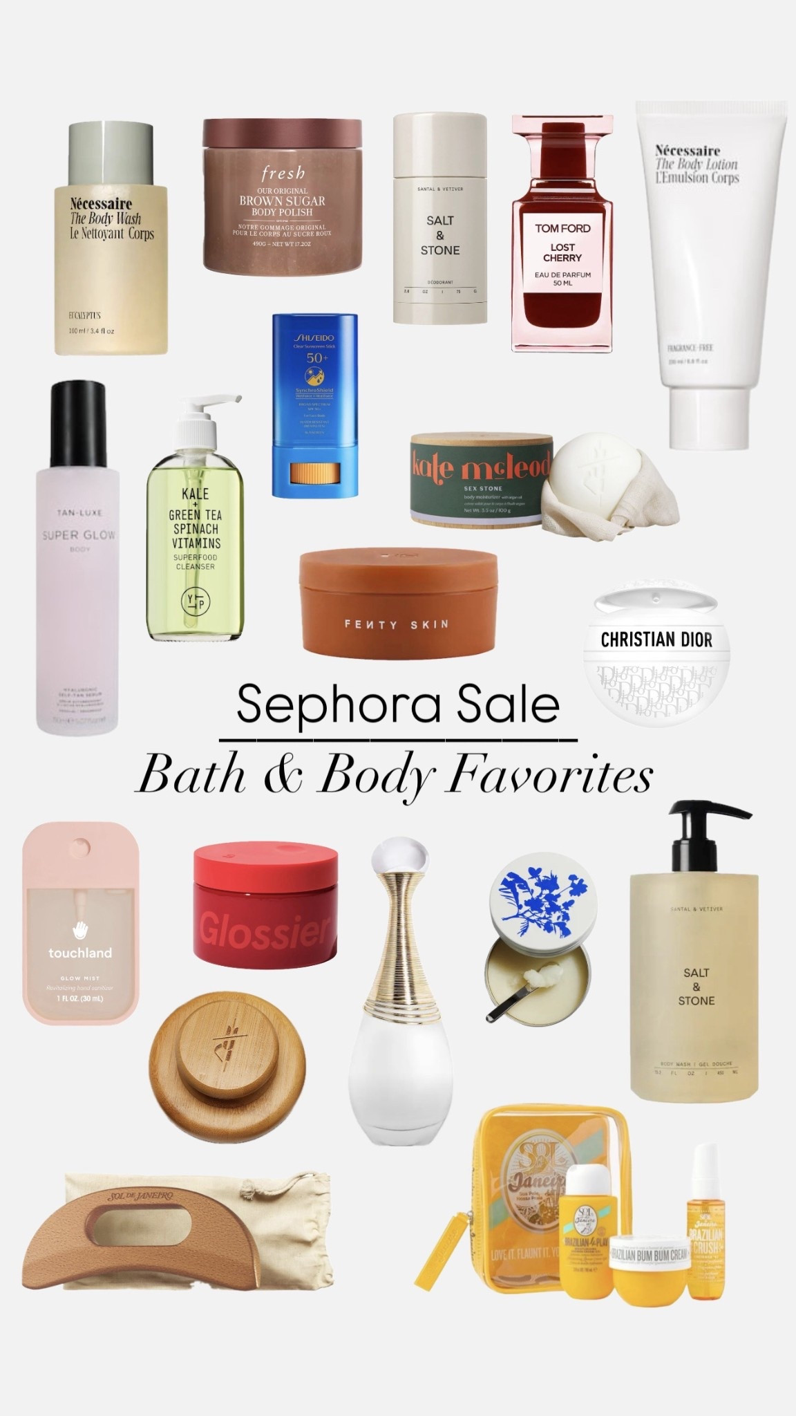 Sephora Sale bath & body favorites 🛁 viral beauty + luxury body care must-haves for glowing skin | Salt & Stone, Sol de Janeiro, Dior Beauty, Fenty Skin

Sephora Sale, bath and body favorites, body care must haves, luxury body care, Sol de Janeiro, Necessaire, Fenty Skin, body lotion, body wash, exfoliating scrub, self care essentials, glowing skin, clean beauty, fragrance favorites, viral beauty

#LTKFindsUnder100 #LTKSaleAlert #LTKBeauty