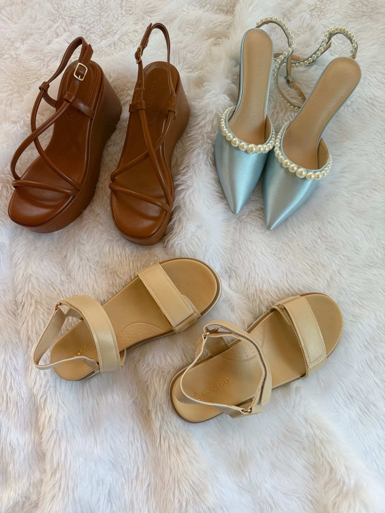 Everyone is wearing these shoe colors this spring and I finally found affordable versions 👡

I ordered three pairs to test and honestly… they all stayed.

🤎 Caramel Platforms
This color is everywhere right now and makes the simplest outfit look elevated. Think jeans, white dresses, linen sets, even everyday mom outfits.

🩵 Powder Blue + Pearls
Soft blue is one of the most searched spring shades and the pearl detail makes these look way more expensive than they are. Perfect for brunch, showers, events, or date night.

🤍 Neutral Comfort Sandals
The pair you will actually wear daily. Comfortable, minimal, and goes with literally everything in your closet.

All three are budget friendly, comfortable, and very on trend for Spring 2026.

If you’re building a spring wardrobe, start with your shoes because they change the whole outfit.

Everything is linked in my LTK before sizes start disappearing.

#LTKSeasonal #LTKFindsUnder100 #LTKShoeCrush #SpringStyle #LTKRefresh #NeutralStyle #MomStyle #AffordableLuxury


Sponsored item 

#LTKSaleAlert #LTKSeasonal