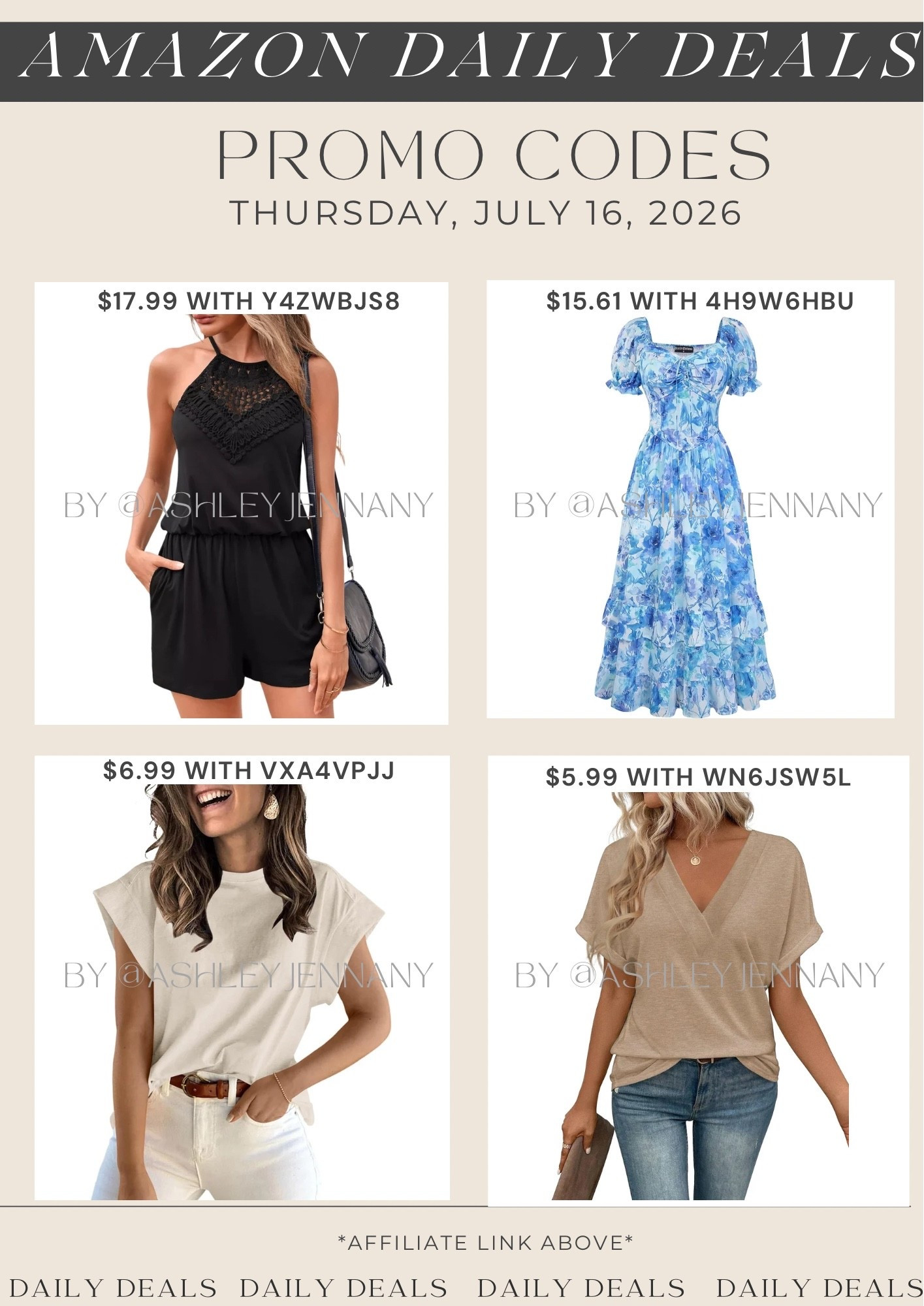 Amazon deals

#LTKSaleAlert #LTKMidsize #LTKootd