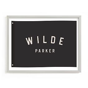 Minted® Name Flag Framed Wall Art | Pottery Barn Teen