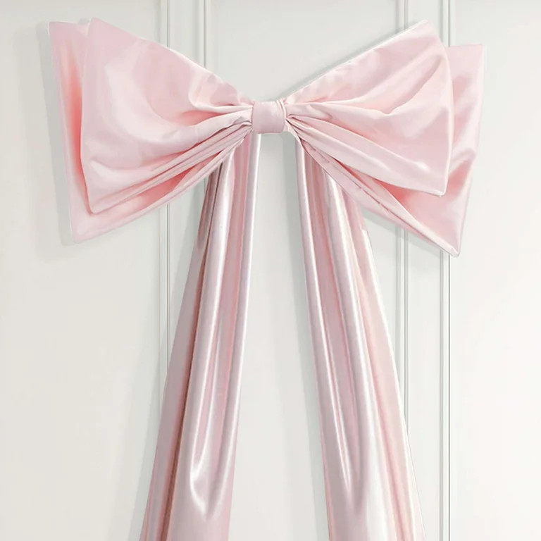 Large Satin Decorative Bow, Pink, 85", Valentine's Day by Way To Celebrate | Walmart (US)