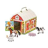 Melissa & Doug Latches Barn Toy - Sensory Activity, Doors And Locks Toy, Farm Animals Learning To... | Amazon (US)