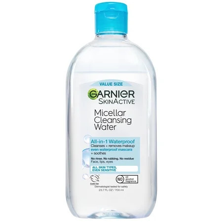Garnier SkinActive Micellar Cleansing Water All in 1 Waterproof Makeup Remover, Face Cleanser, 23.7 fl oz | Walmart (US)