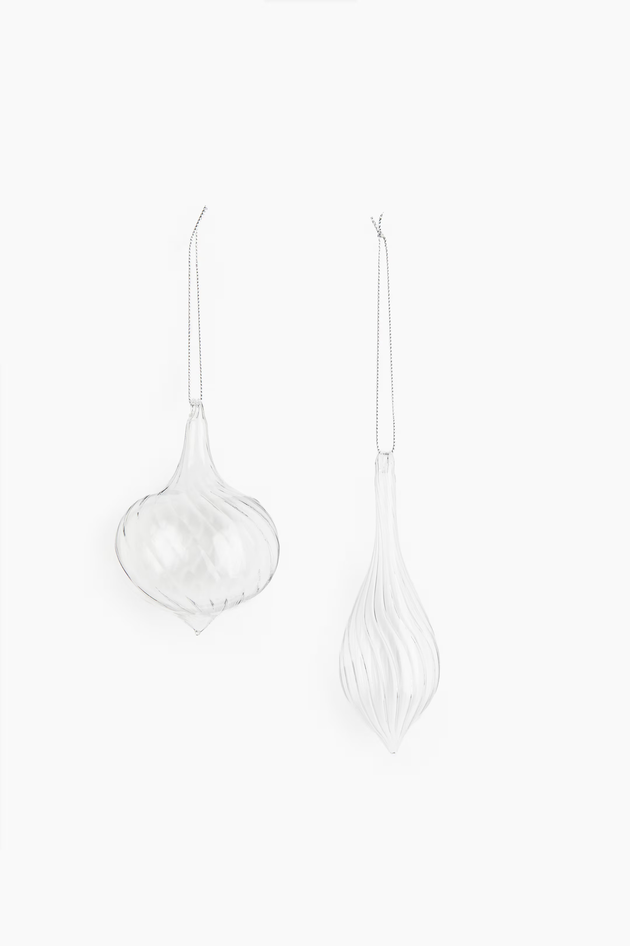 2-pack Glass Ornaments | H&M (US + CA)