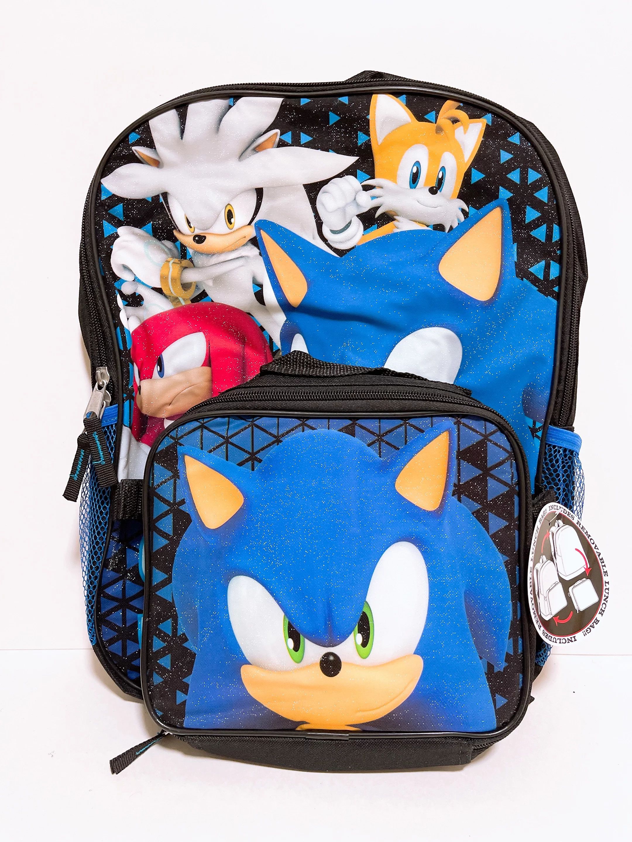Sonic the Hedgehog 16 Inch Backpack with Insulated Lunch Box Set - Walmart.com | Walmart (US)