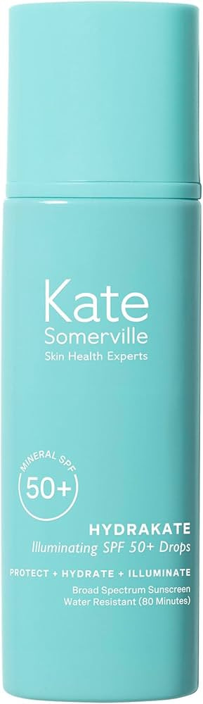 Kate Somerville HydraKate Illuminating Sunscreen Drops for face with 50+ SPF, Zinc Oxide and Mine... | Amazon (US)