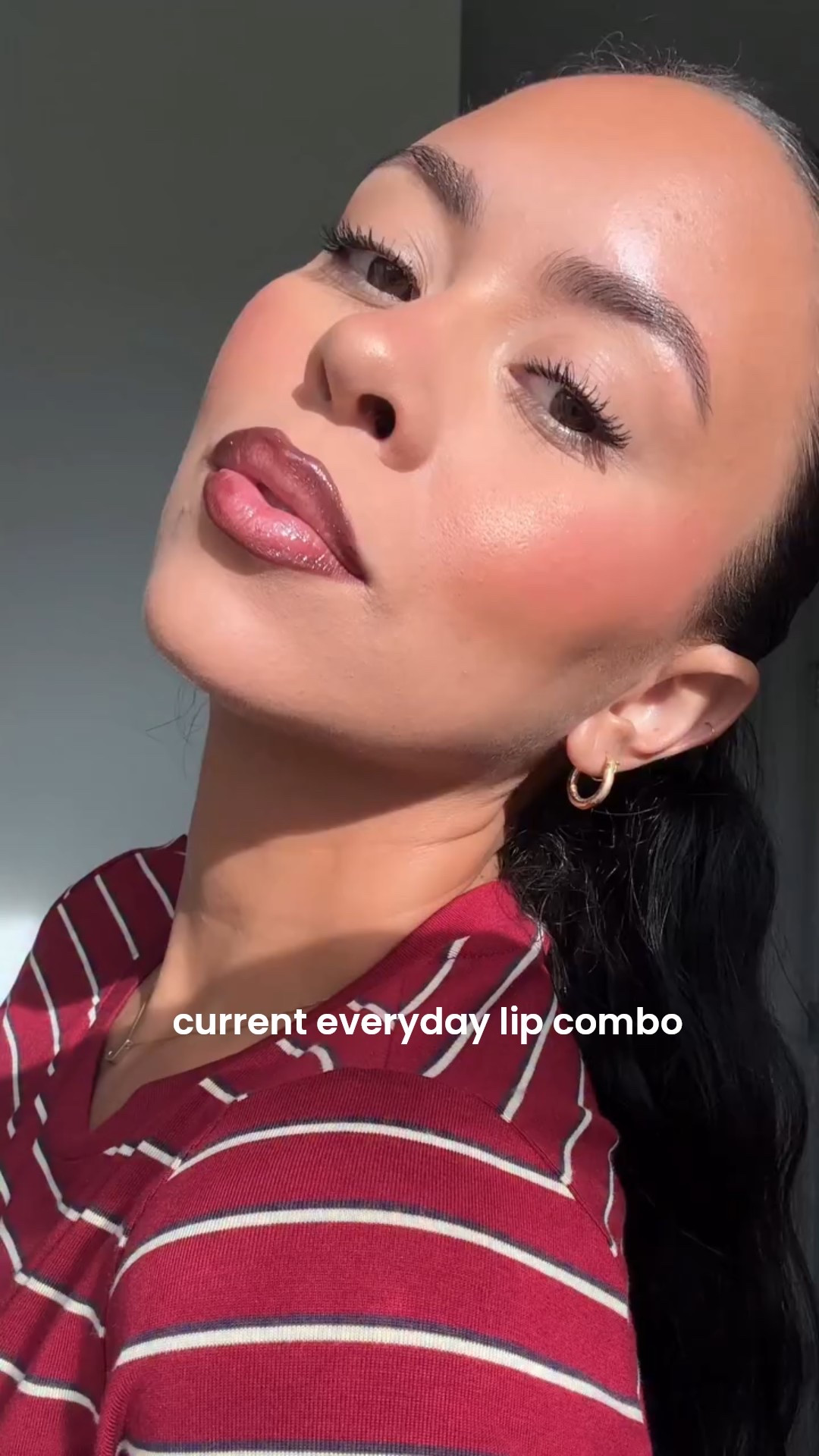 @hudabeauty lip stain warm brown 
@diorbeauty lip liner 400 nude line  + gloss 101 glazed pink 

#LTKBeauty #LTKStyleTip #LTKFindsUnder100