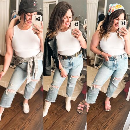 Same basic jeans and bodysuit styles for three different occasions! Jeans and bodysuit are both Express but jeans are old so I linked a similar style.

#LTKfindsunder100 #LTKSeasonal #LTKstyletip