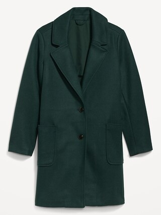 Oversized Soft-Brushed Overcoat for Women | Old Navy (US)