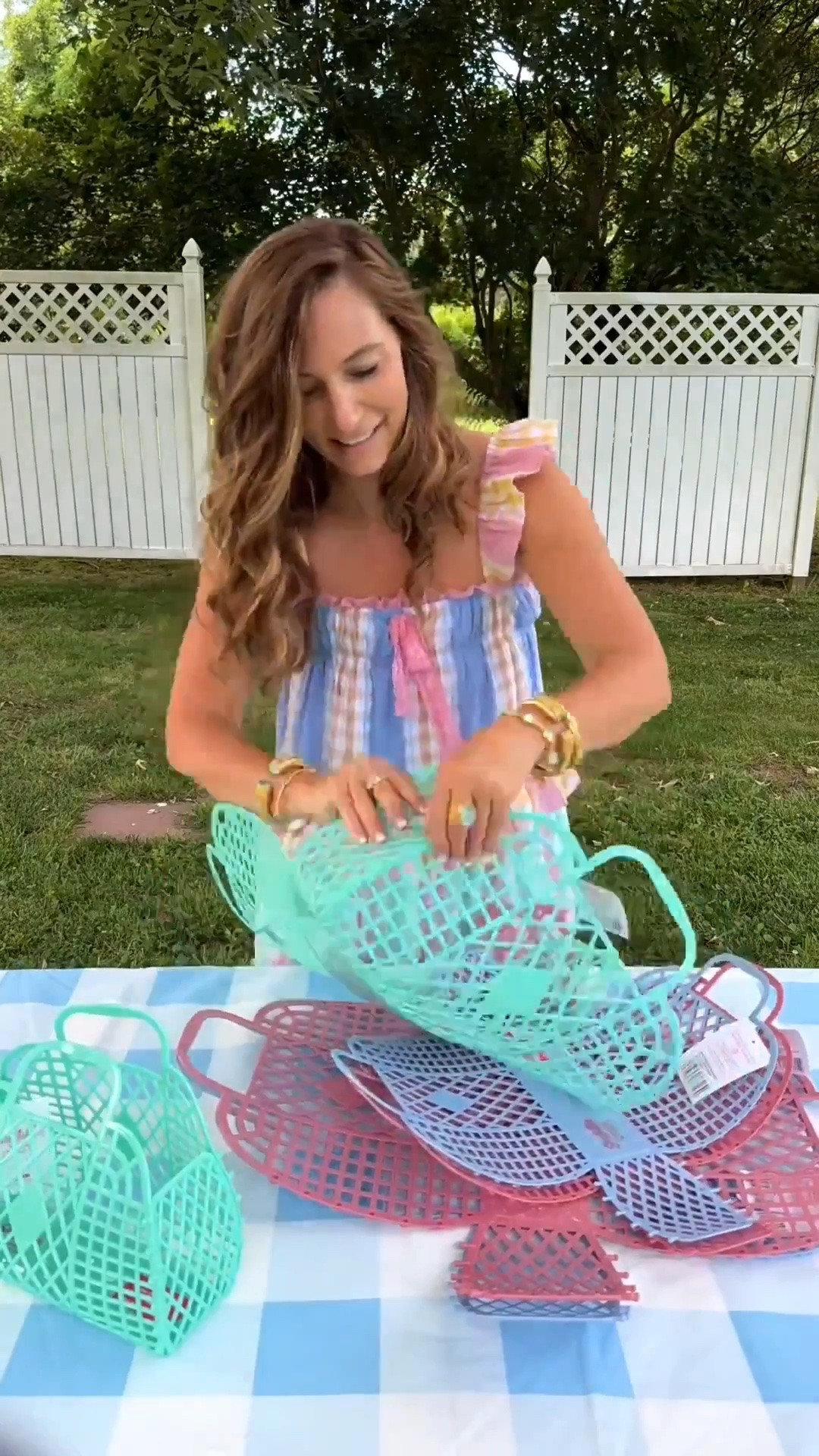 Putting together our new matching sun jellies retro jelly totes is super easy! They just snap and lock in place. Featuring their newest colors and can’t believe how all three match this patchwork maxi dress so well! Which color would you pick?

#LTKootd #LTKKids #LTKmomlife