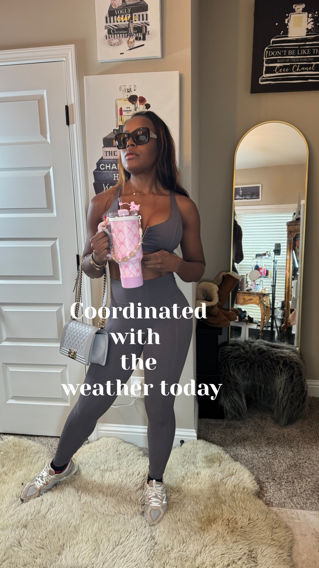 On days like this, it will test your commitment to the fit lifestyle. It’s dreary outside gray skies. My rational is OK whether say less I’ll wear gray in other often gray days, but we will still show up because we’re not looking for a reason to stop.

#LTKActive #LTKfitnessgoals #LTKGiftGuide
