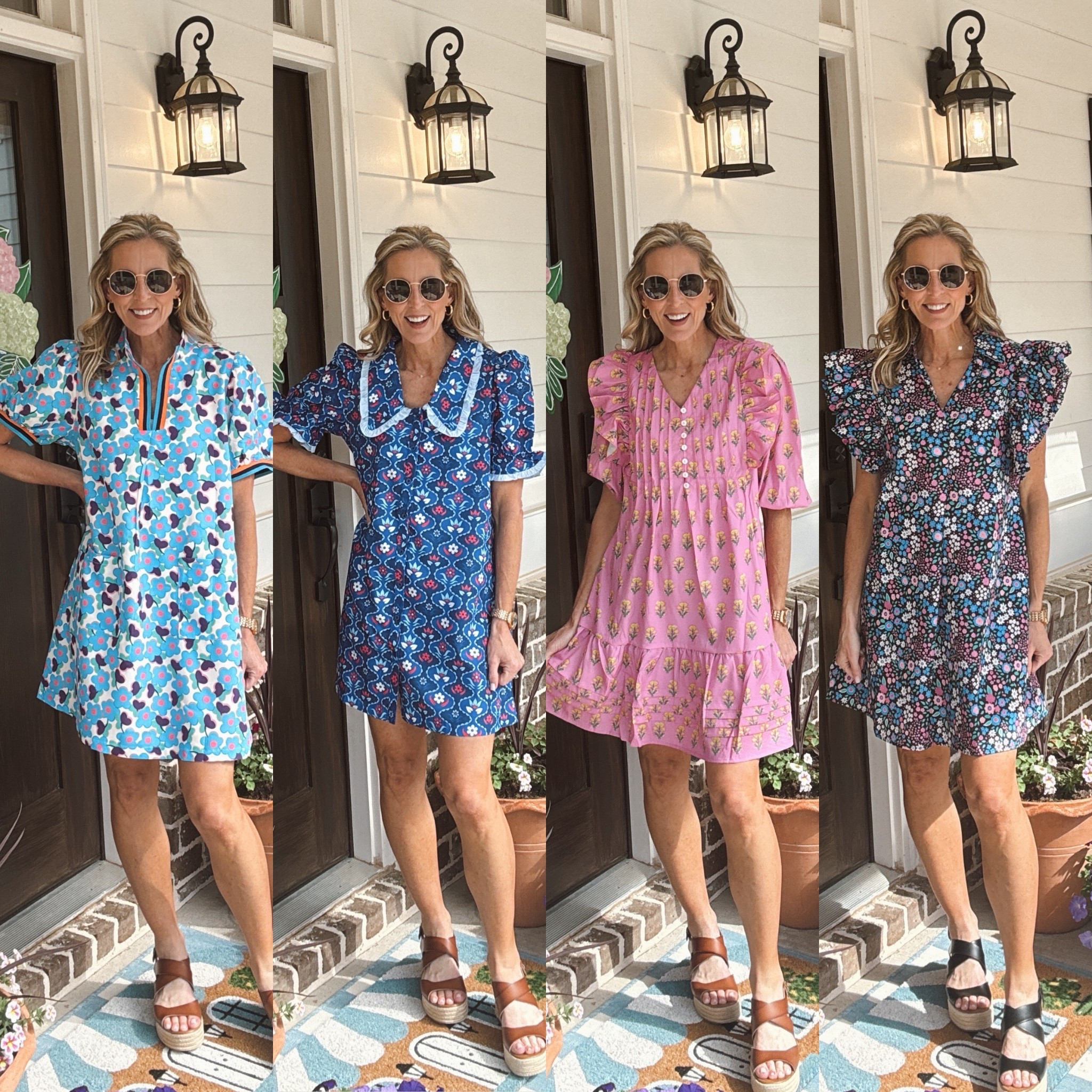 Four dresses, one mood: bright, happy, and ready for summer! Comment AMAZON and I’ll send you all the links 

All of these Amazon finds are under $35, easy to throw on, and so fun to style… and yes, wearing a size small in each!  I linked my favorite Amazon shorts I wear under dresses too!  I am 5’5 for reference. 


colorful summer dress, amazon fashion finds, affordable summer outfits, under $35 dresses, bright floral mini dress, puff sleeve dress, casual summer style, everyday dresses, easy throw on outfit, spring to summer transition outfit, lightweight breathable dress, teacher outfits casual, vacation ready dress, beach town style, feminine flowy dress, trendy amazon clothing, budget friendly fashion, weekend outfit idea, cute everyday looks, statement sleeve dress, smocked dress style, boho summer dress, floral print outfit, comfortable chic style