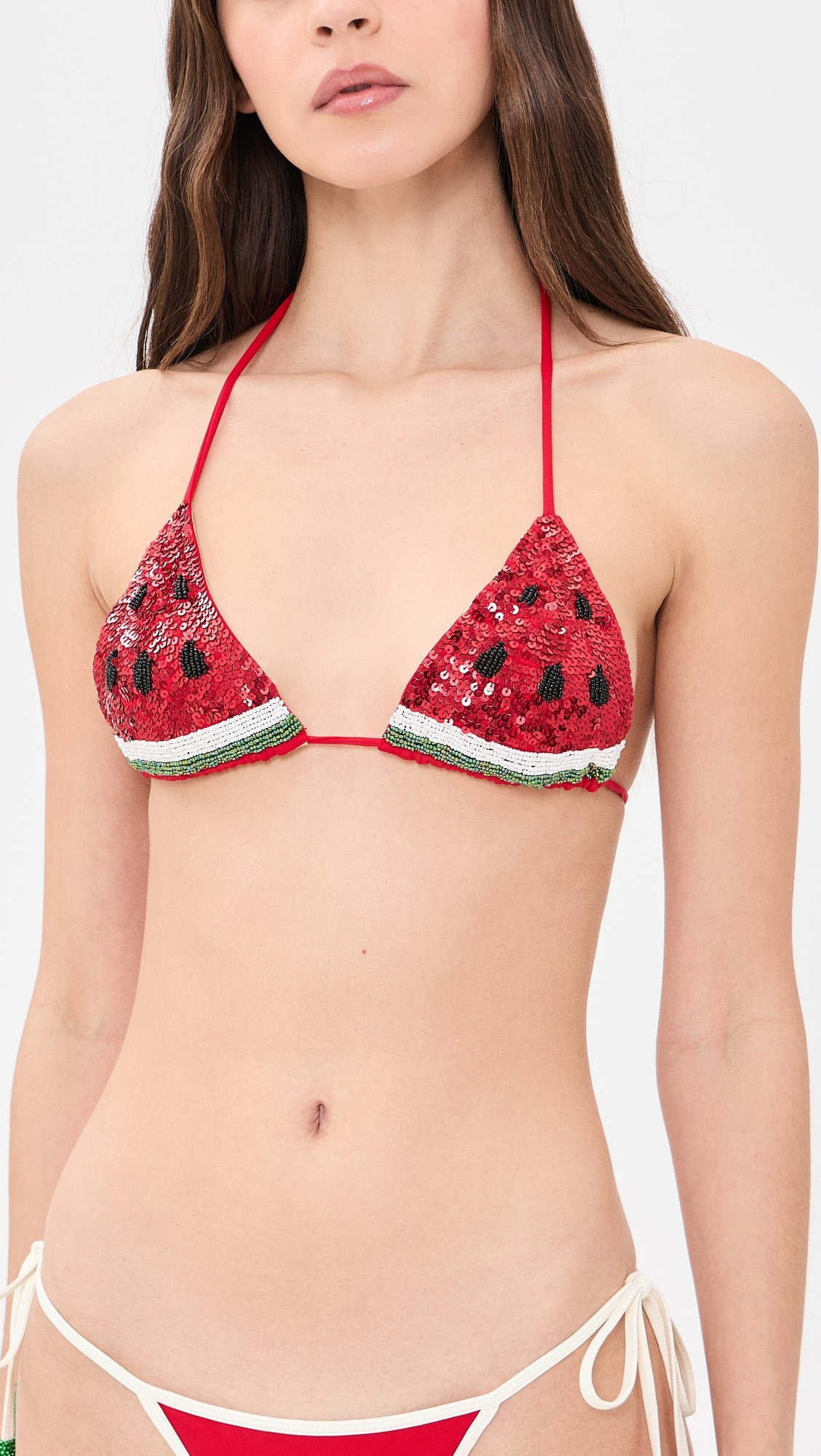 Watermelon Slice Tirangle Bikini Top | Shopbop