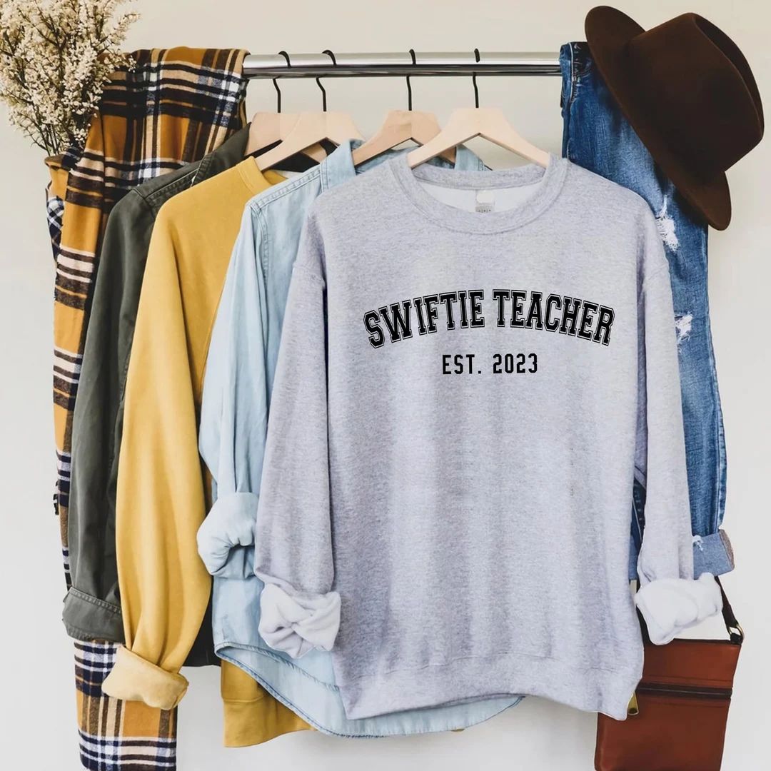 Custom Swiftie Teacher Est 2023 T-Shirt Teacher Gifts, Teaching Sweatshirt, LongSleeve, Hoodie | Etsy (CAD)
