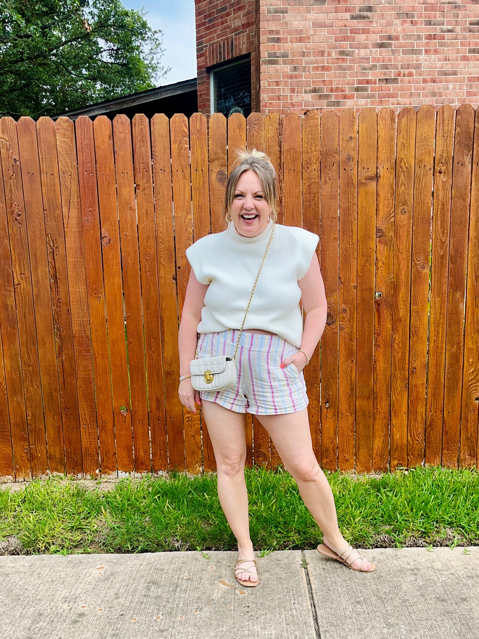 Medium sweater; large shorts

#LTKSeasonal #LTKunder50 #LTKsalealert