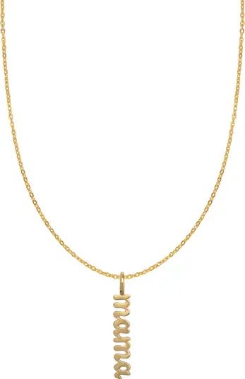 MADE BY MARY Mama Pendant Necklace | Nordstrom | Nordstrom