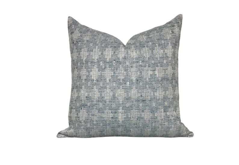 Denim Blue Pillow Cover // Blue Pillow Cover // Tribal Pillow Cover // Decorative Throw Pillow Co... | Etsy (US)