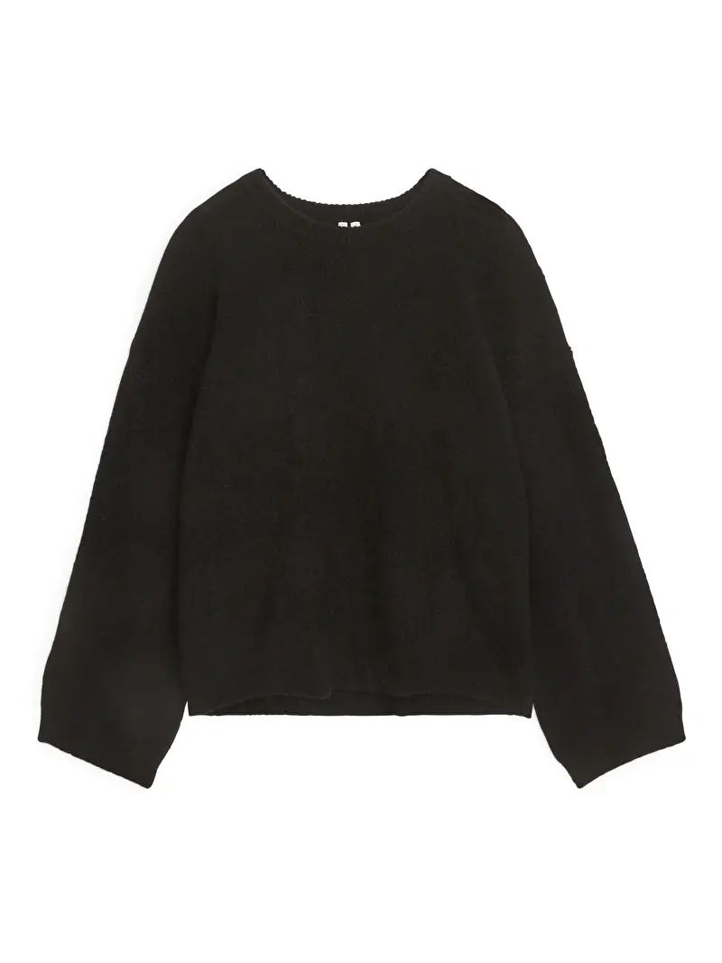 Alpaca Blend Jumper - Black - ARKET GB | ARKET (US&UK)