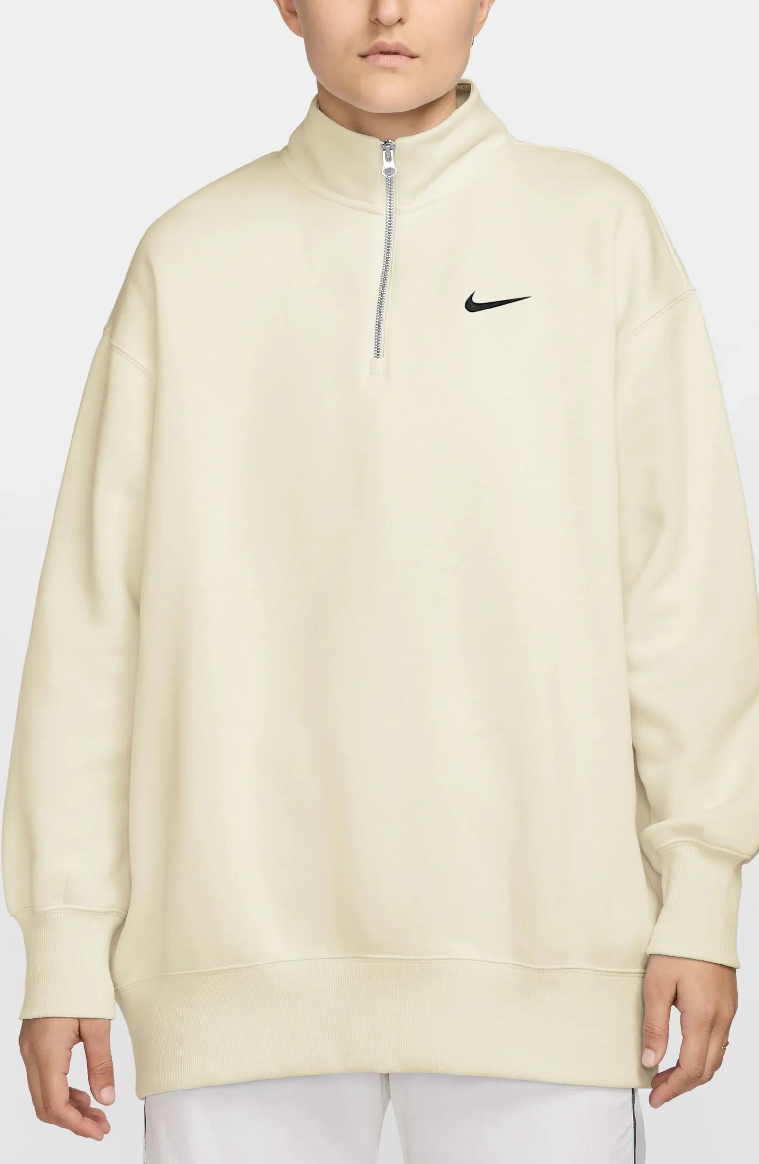 Sportswear Phoenix Oversize Fleece Quarter Zip Top | Nordstrom