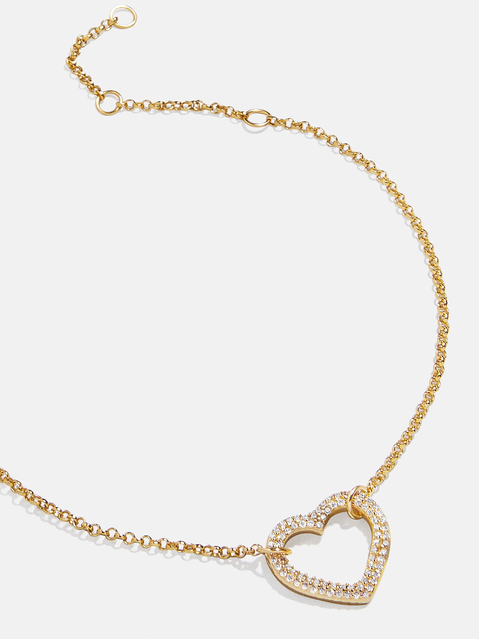 Sabrina 18K Gold Motif Bracelet - Heart | BaubleBar