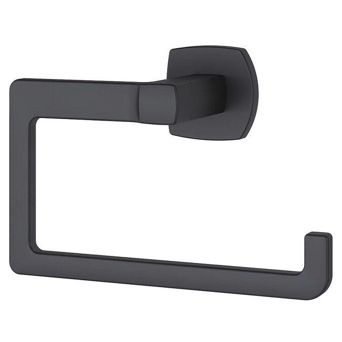 Pfister Deckard Matte Black Wall Mount Towel Ring Lowes.com | Lowe's