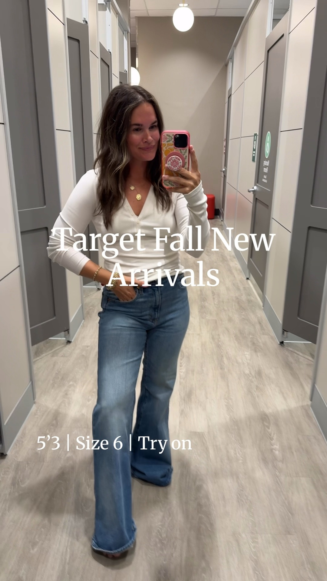 Target Fall try on 🎯 LIKE and COMMENT “TARGET” I’ll send you everything! the Henley and under $40 viral jeans, suede brown jacket, polka dot jacket that gives me Zara, lounge shorts matching set and even some activewear! I’m 5’3 in my normal size 6/M except went up a size in the jeans. #targetfall #targetnewarrivals #targetstyle #fallfashion

#LTKSaleAlert #LTKootd #LTKgrwm