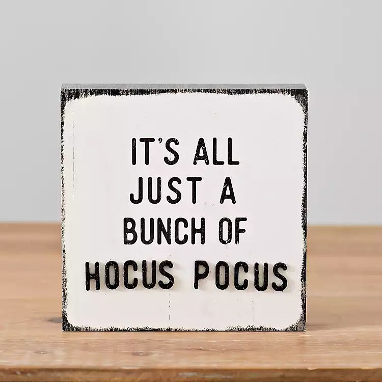 New!A Bunch of Hocus Pocus Tabletop Sign | Kirkland's Home