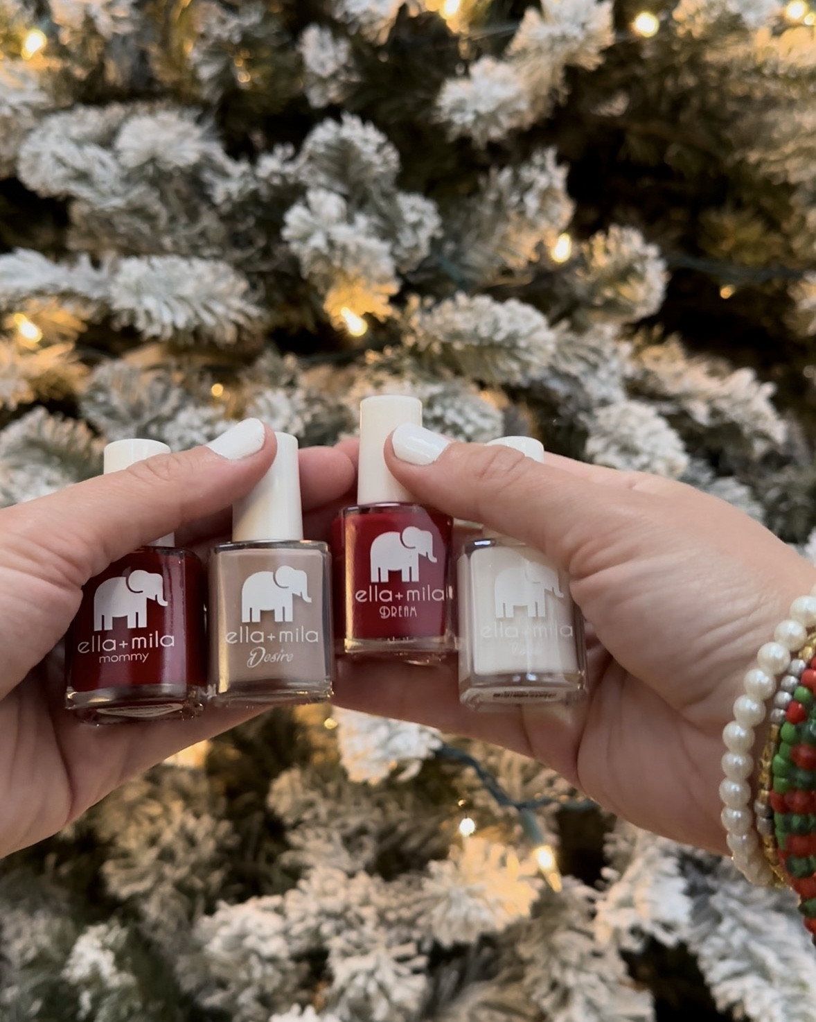 Nothing like fresh nails for the holidays and luckily @ellamila is available at your local @cvspharmacy making last minute mani’s easier than ever! Made in the USA, cruelty free and 17-free, you can have gorgeous nails you feel good about in no time! 
 
Colors pictured above:

• Paint the Town Red
• Desert Suede
• Unwrap Me 
• Pure Love (what I’m wearing!)
 
Along with their “all about that base” base coat, “in a rush” quick drying top coat and soy based nail polish remover/remover wipes. 

#LTKBeauty #LTKHoliday #LTKGiftGuide