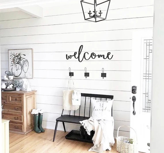 Welcome wood words, wood word cut out, laser cut, wedding gift, wooden wall art, home decor, wall... | Etsy (US)