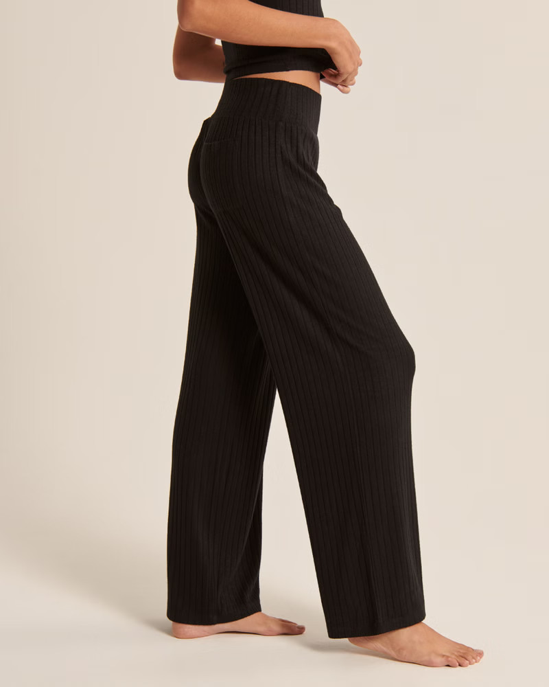 Cozy Wide Leg Pants | Abercrombie & Fitch (US)