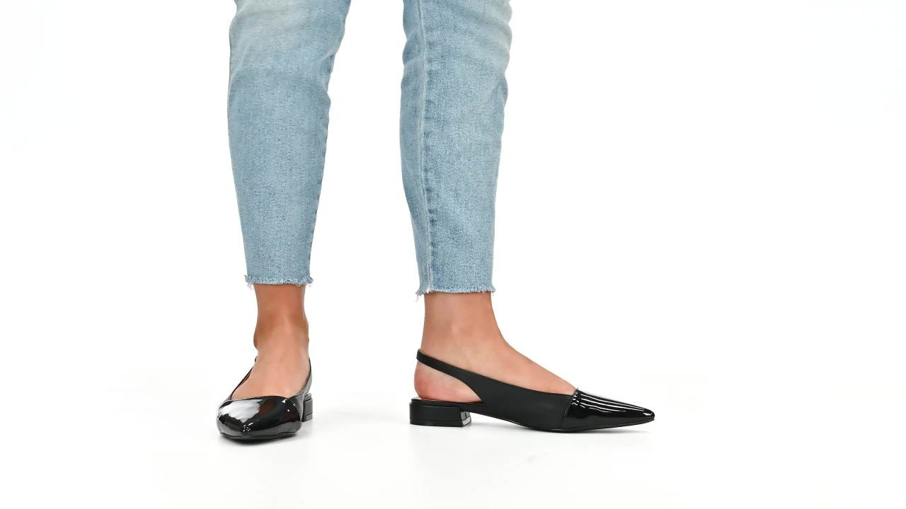 Journee Collection Womens Bertie Sling Back Two Tone Pointed Toe Flats | Walmart (US)