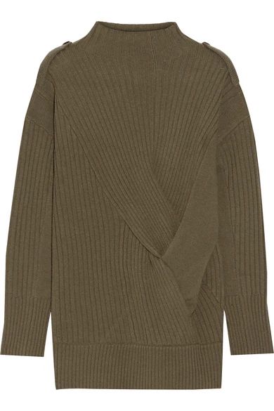 Dale twist-front ribbed merino wool sweater | NET-A-PORTER (US)