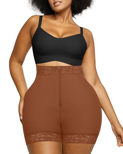 SHAPELLX Shapewear for Women Tummy Control Underwear Butt Lifting Shapewear Shorts Faja Body Shaper Fajas(Brown,3X-large) | Amazon (US)