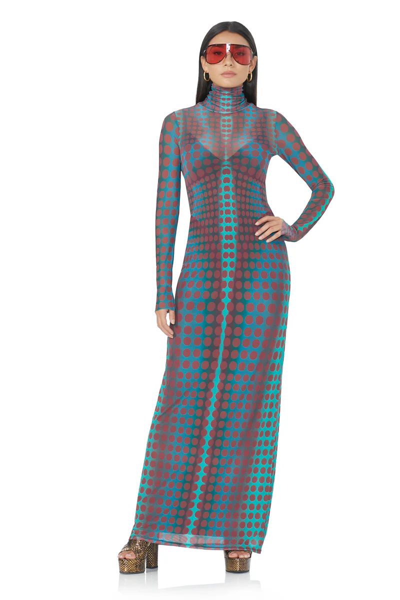 Billie Maxi Dress - Cyber Optic Dot | ShopAFRM