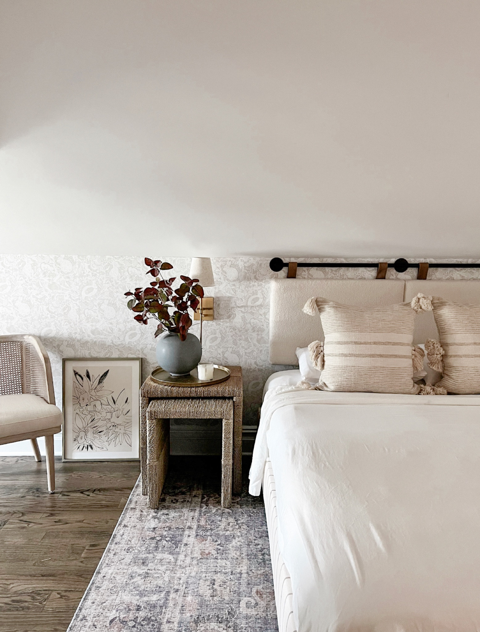 This little guest bedroom in our attic was made possible thanks for this wall-mounted headboard that I found! Linking it here - it comes in a few styles and is super affordable! 

#LTKhome #LTKfindsunder100 #LTKSeasonal