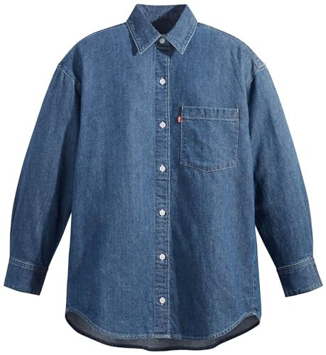 Levi's Women's Nola Oversized Shirt Shirt, Hitzig Mid 2, L | Amazon (UK)