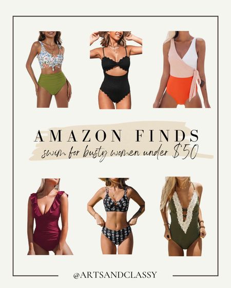 Finding a swimsuit as a women can be hard! But these swimsuit finds for busty women from Amazon fit just right. Best of all there trendy and budget-friendly.

#LTKStyleTip #LTKSwim #LTKFindsUnder50